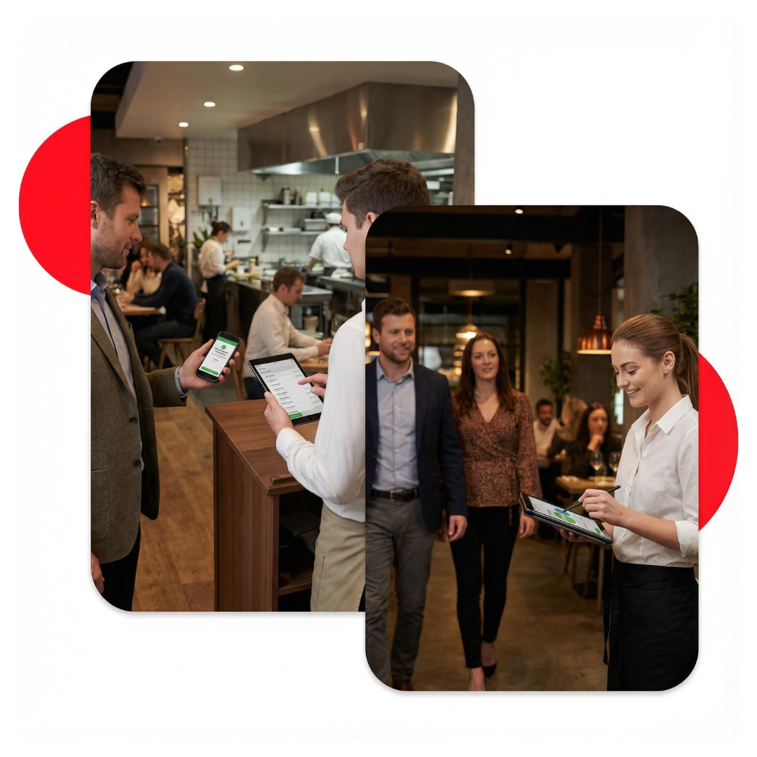 Gestión de reservas desde móviles en un restaurante