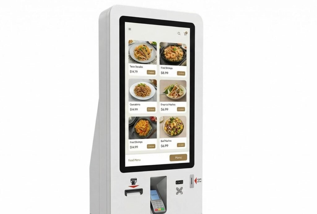 T QUIOSK con menu digital de un restaurante