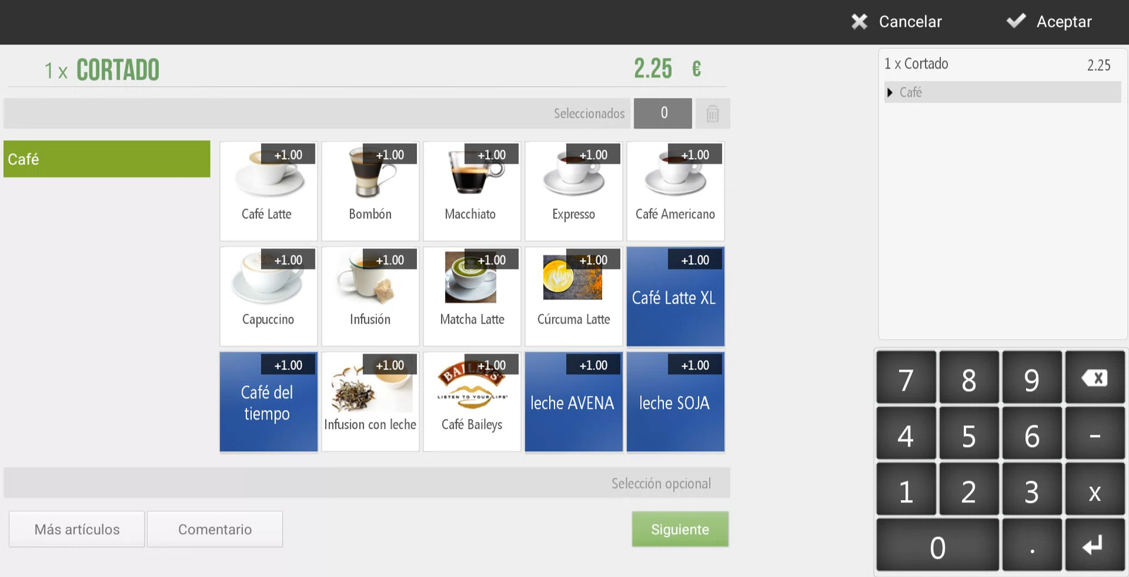 Modificadores de Producto